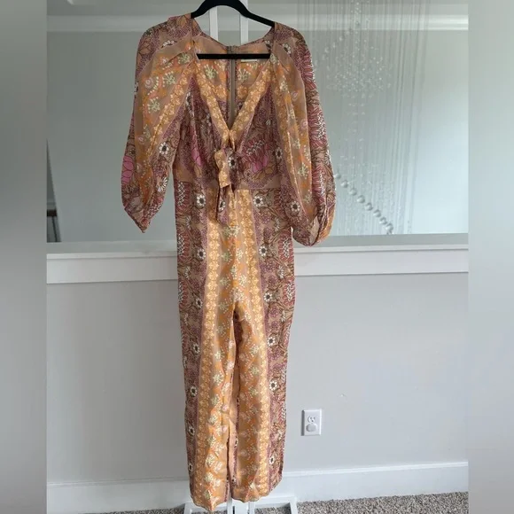 Revolve Sandro Floral Print Knot Jumpsuit - Picture 4 of 10